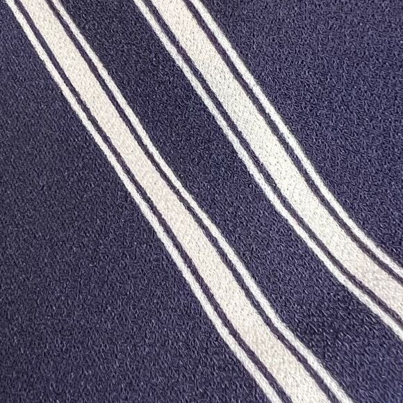 Express navy blue and white striped off shoulder bell sleeve top size M - Picture 13 of 13